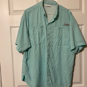 Columbia PFG Omni shade button down short sleeve shirt large